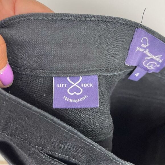 NYDJ Not Your Daughter's Jeans Cropped Capri Jeans Black Women's Size 4 - Picture 10 of 10